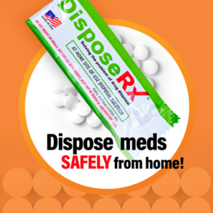 Dispose meds safely from home!